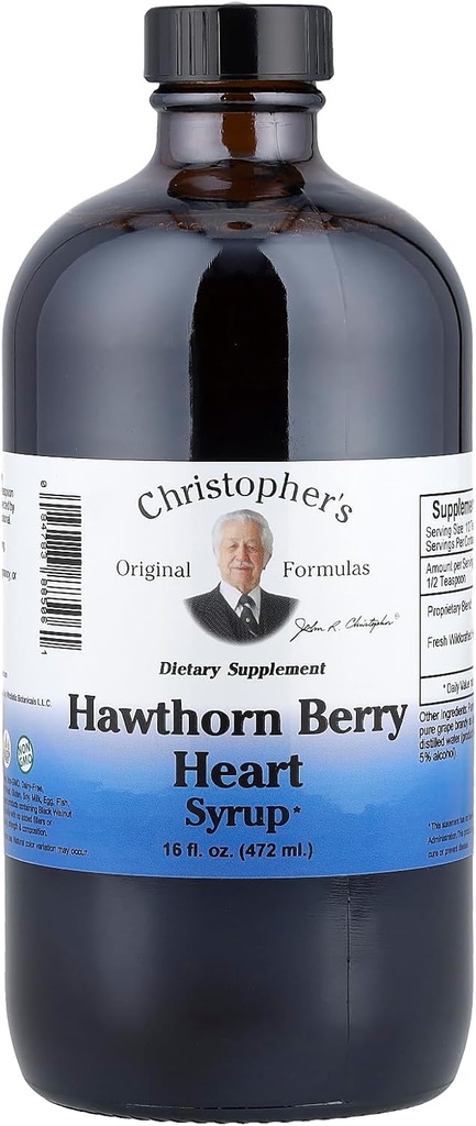 Christopher's Original Formulas Hawthorn Berry Heart Siroop - 16 fl oz 