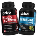 DR. BO Metabolism Support & Berberine Supplement Capsules - Boost Metabolism with Vitamine Herbal Formula - 1200mg Berberine HCL Supplément pour un soutien métabolique sain pour les femmes et les hommes