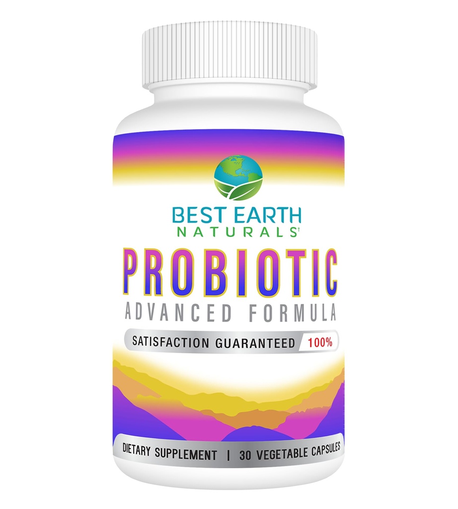Best Earth Naturals Probiotica Geavanceerde Formule voor vrouwen en mannen met 5,75 miljard CFU - 30 capsules (30 dagen levering)