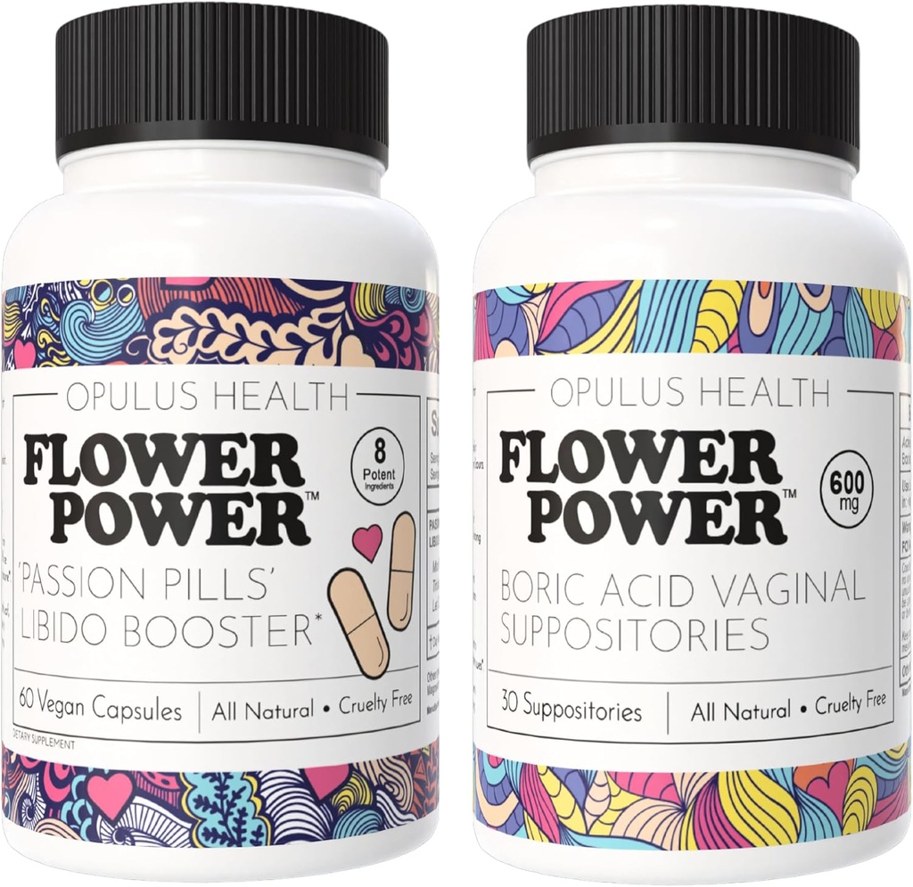 Flower Power - Passie pils Libido Booster & Boric Acid Suppositories 