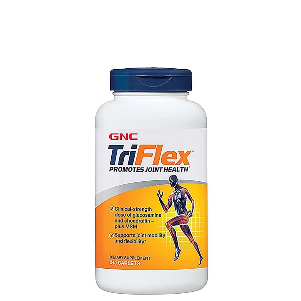 GNC TriFlex, supplément santé ciblé, os et cartilage avec glucosamine Chondroitin & MSM, soutien mobilité et flexibilité, 240 capsules