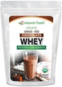 Biologische Chocolate Wei Proteïne Poeder Concentraat - Gras Fed & Raised in USA - Niet GGO, Glutenvrij & niet gedenatureerd - Geen suiker toegevoegd, zoet met Stevia - Geen hormonen of antibiotica - 1 lbs