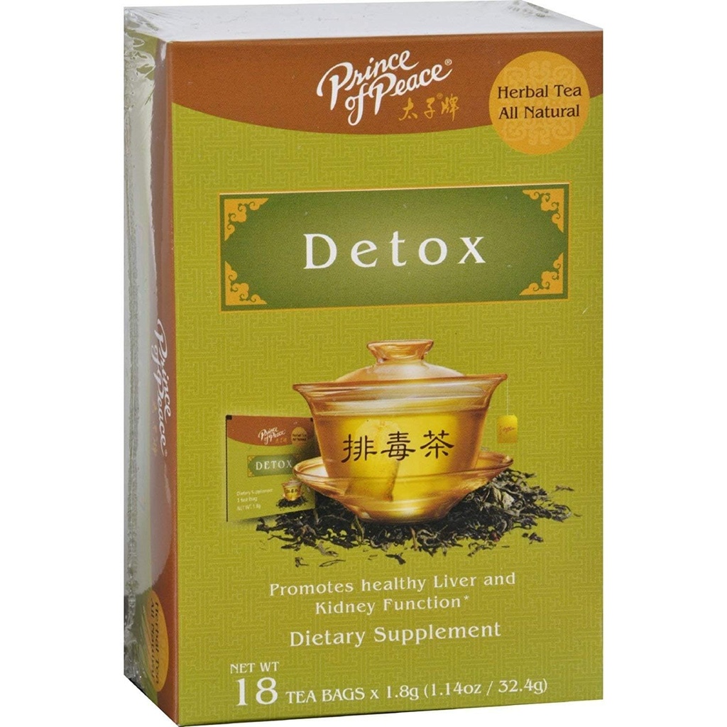 Prins van de Vrede Kruiden Detox Thee - 4 Verpakking van 18 Theezakjes Elke