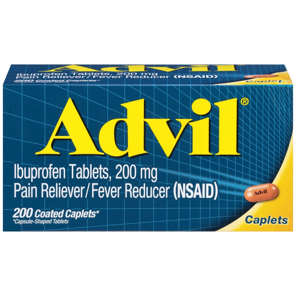 Comprimés Advil Ibuprofen, 200 Nombre