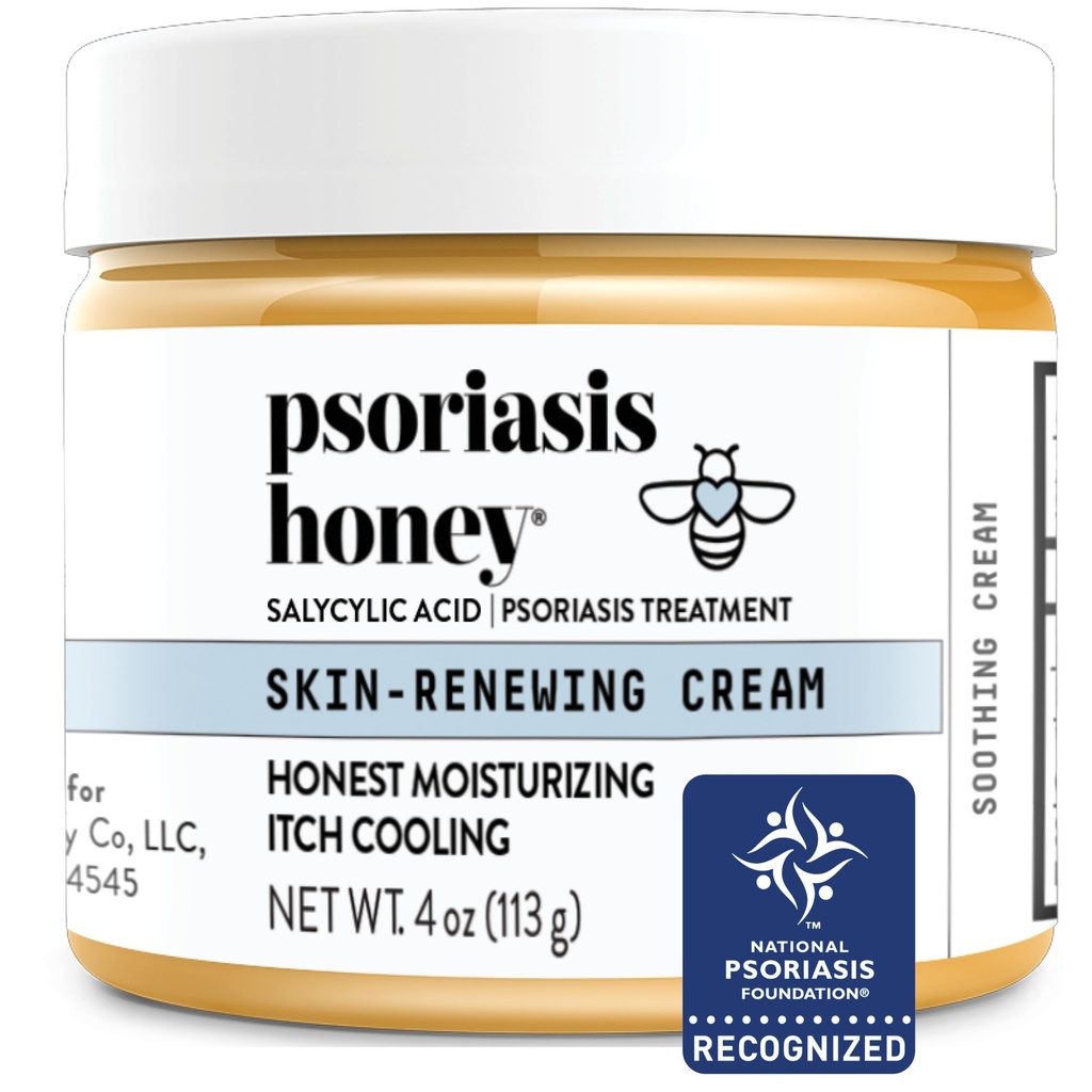 PSORIASIS HONEY Huidvernieuwende crème - Eczema & Seborrheic Dermatitis Cream - Psoriasis Treatment for Skin, Redness & Itch Relief (4oz)