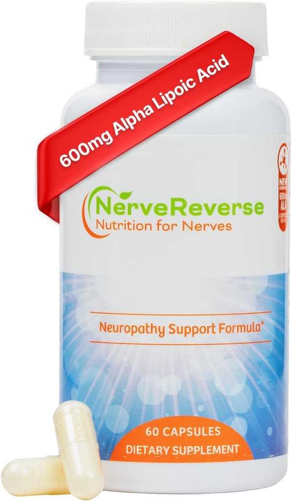 NerveReverse Neuropathy Support Formula Capsules - 3 Pack (3 Flessen) - 90 Day Supply