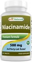 Best Naturals Niacinamide 500mg 240 tabletten (Geschikt voor vegetarisch) - Niet-opvliegende vorm van Niacin (Vitamine B3)
