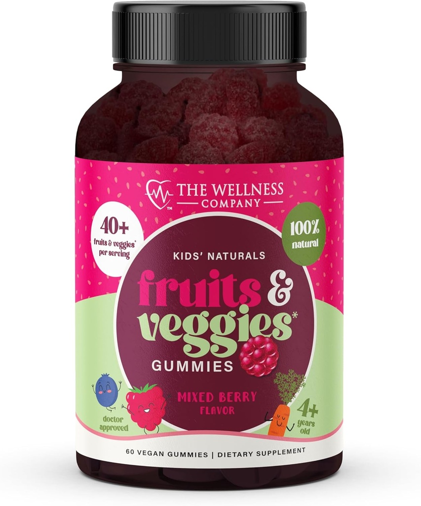 The Wellness Company Kids Naturals Fruit & Veggie Gummies 