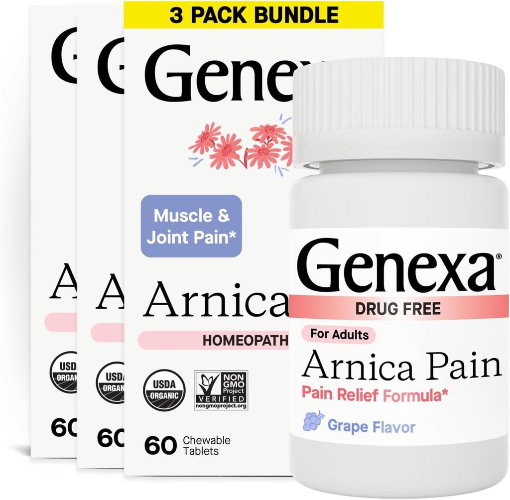 Genexa Arnica Tablets for Pain Relief Formula 