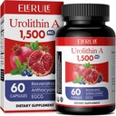 Urolithin A Supplement 1000 mg Plus Trans-Resveratrol, Anthocyanins, Green Tea, Promoting Healthy Aging,Ondersteunt Cellular and Energy for Men & Women, 60 Capsules
