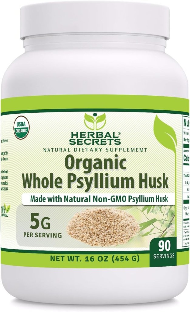 Kruidengeheimen Geheel Psyllium Husk Powder Supplement 