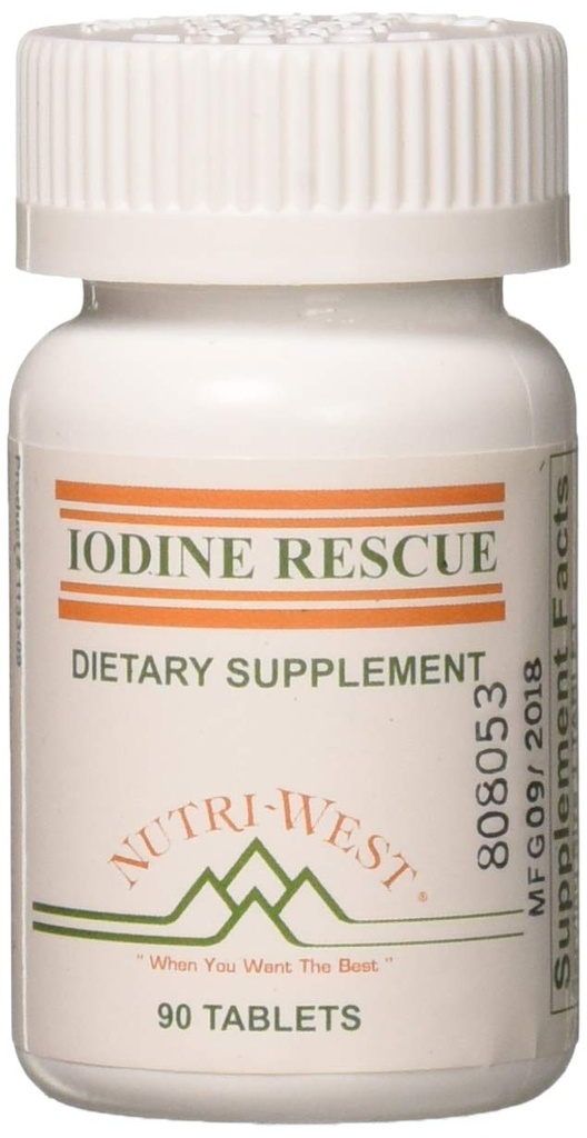 Jodium Rescue 90 Tablets by Nutri West by Nutri-West