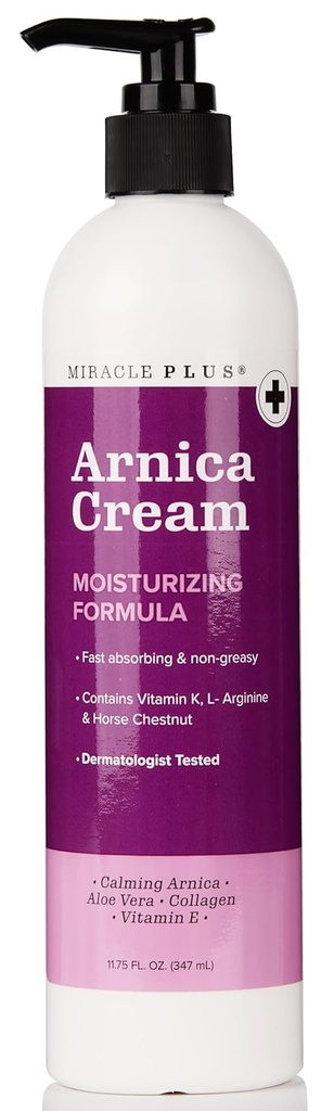Crème Miracle Plus Arnica Lotion de soulagement de la contusion pour écraser et gonfler sur la peau