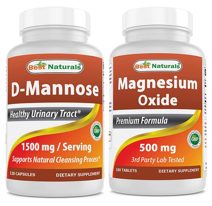 Best Naturals D-Mannose 1500 mg & Magnesiumoxide 500 mg