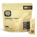 SALTT Electrolytes Mélange de boissons en poudre aromatisées - Vibes caramel - 30 emballages d'hydratation - Magnésium, potassium, sodium, minéraux traces - Zéro sucre et sans gluten - Essentiels de voyage