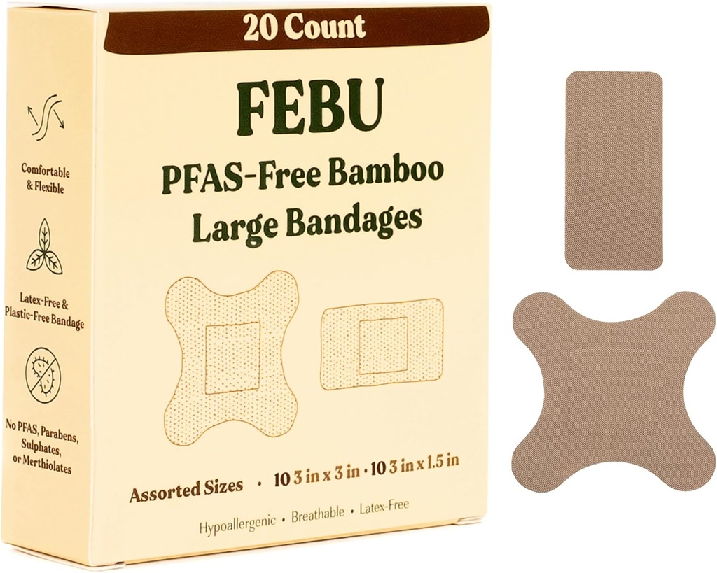 FEBU Eco-Friendly Large Bamboe Bandages 