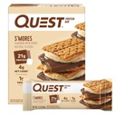 Quest Nutrition S'mores Proteine Bar, 21g Proteïne, 4g Net Carbs, 1g Suiker, Glutenvrij, Keto Vriendelijk, 4 Tellen