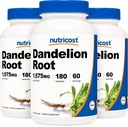 Nutricost Dandelion Root 525mg, 180 Capsules (3 flessen) - 1575mg Serveren, Non-GMO, Glutenvrij