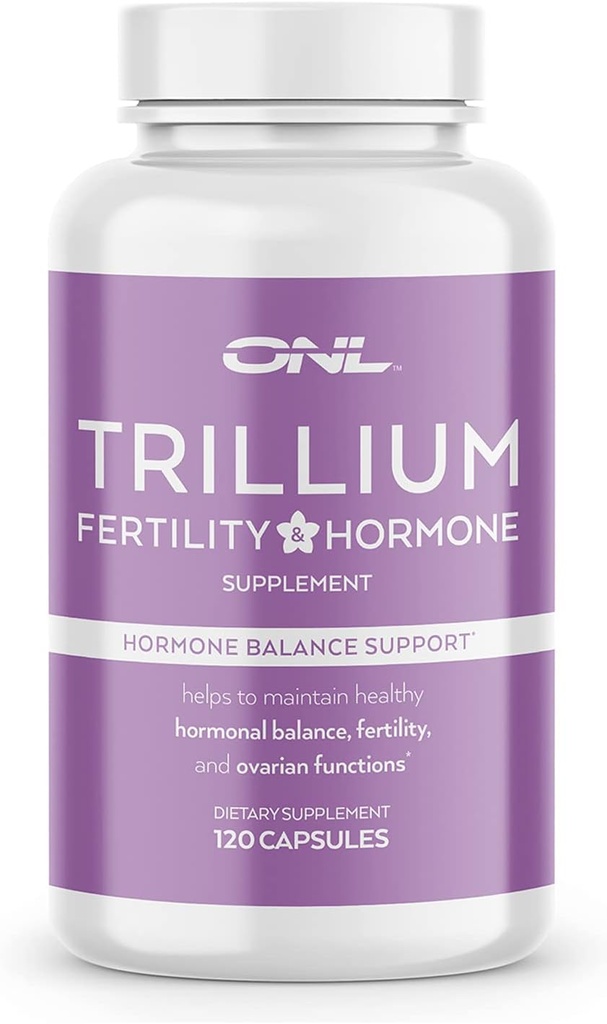 Trillium Vruchtbaarheid Supplementen voor vrouwen, Hormone Balance Inositol Capsules, Krachtige Formule,120 Capsules met 2000mg Myo-Inositol