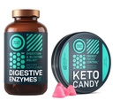 WILDE BRANDSTOF Keto Candy met MCT olie en collagen en digestieve enzymen met Probiotische en Prebiotische bundel