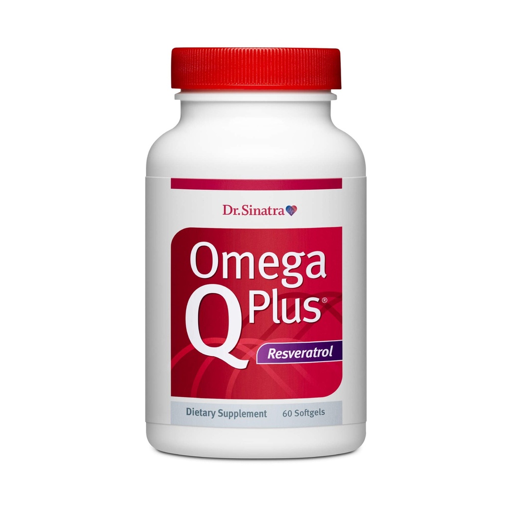 Dr. Sinatra Omega Q Plus Resveratrol - Omega-3 Supplement met CoQ10 en Resveratrol - bevordert uitgebreide hart en gezondheid van het hele lichaam om u te helpen leeftijd goed (60 softgels)