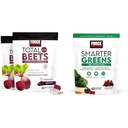 Force Factor Total Beets Soft Kauwen met bieten, druivenzaad Extract, Antioxidanten, Nitraten, L-Citrulline, 120 Tellen, 2-Pack en slimmere Greens Superfood Kauwen met 25+ Superfoods, Probiotica, Antioxidanten en Vezel, 60 Tellen