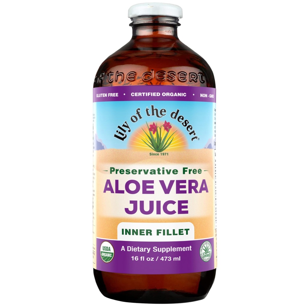Lily of the Desert Aloë Vera Juice, conserveringsvrij, binnen Fillet, 16 Fl oz