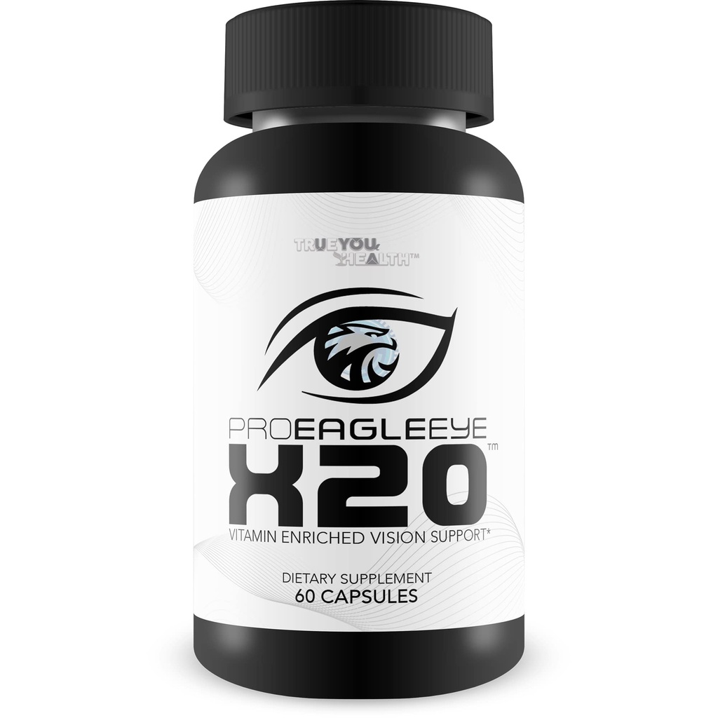 Pro EagleEye x20 - Vitamin Enriched Vision Support - Multi-Vitamin & Mineral Vision Supplement - Aid Eye Sight & Eye Health - Pro Eagle Eye X20 Vitaminen om Vision te versterken - Hulpdetails