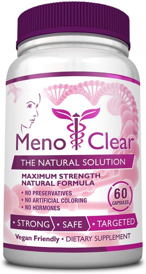 Santé des consommateurs MénoClear Night - 30 Capsules - Soins de la ménopause - Diminuer les éclairs chauds, les swings d'humeur et l'irritabilité - Melatonin, Valérien, Hespéridin - Fabriqué aux États-Unis