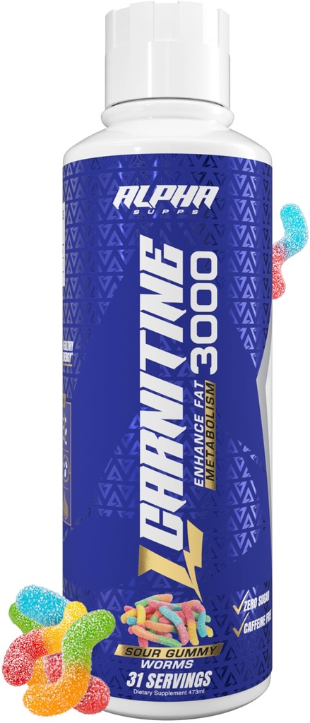 Alpha Supps L Carnitine Liquid 3000.00 Supplément L-Carnitine sans stimulant pour les hommes et les femmes.00 Pré-entraînement énergie Boost & Récupération musculaire.00% Zéro sucre, gras, et glucides.
