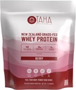 Taha Santé et nutrition Poudre de concentré de protéines de lactosérum, 25g Protéines, 140 calories, 2g Sucre de Nouvelle-Zélande Gras-Fed, laiterie à marge libre.
