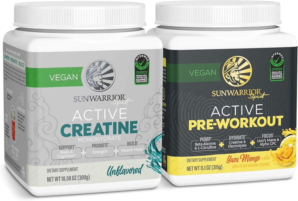 Actieve preworkout Hydration Blend & Createine Monohydraat Powder Set 
