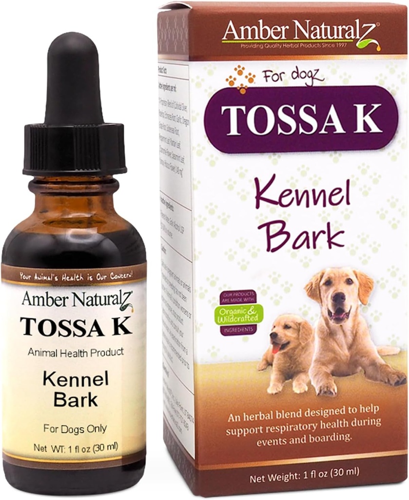 Amber NaturalZ Tossa K Kennel Bark Herbal Supplementen voor honden en puppy's 