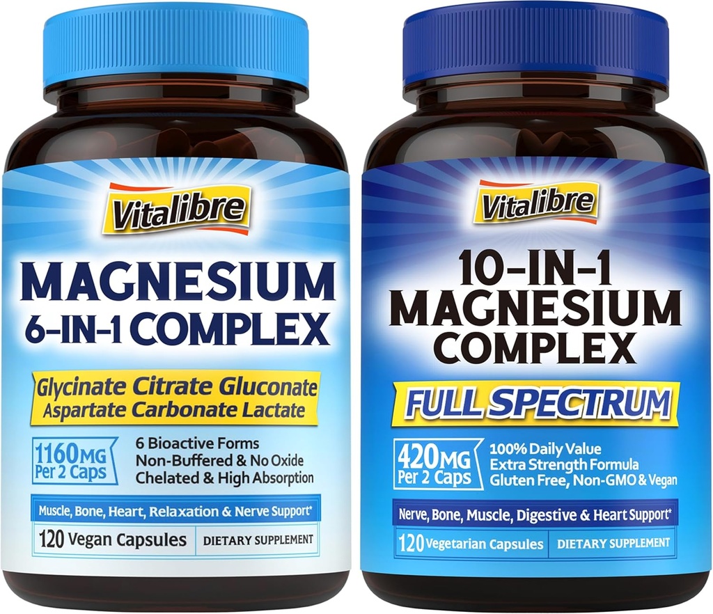 Magnesium Complex 6 in 1 en Magnesium Complex 10 in 1