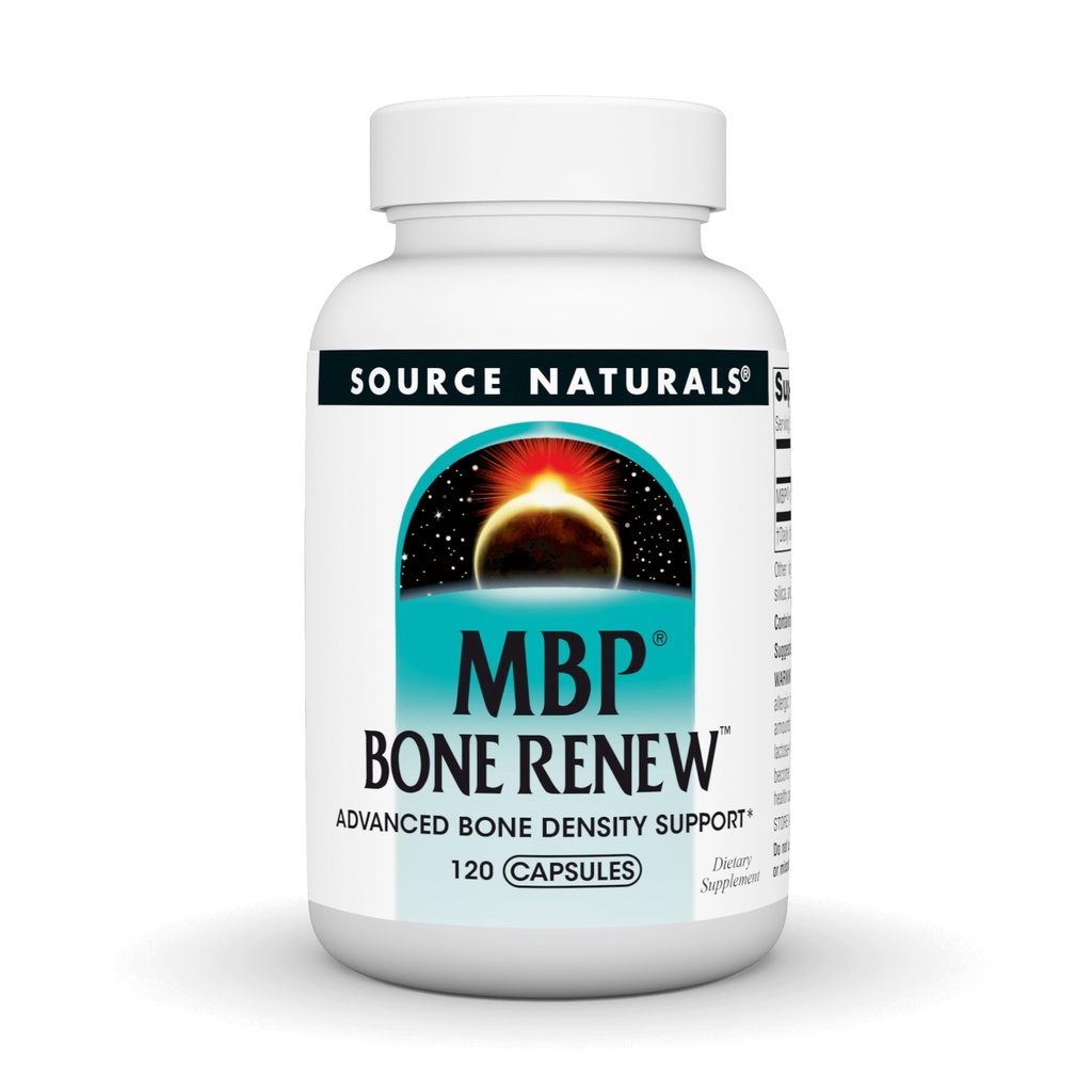 Bron Naturals MBP Bone Renew - Melkeiwit voor geavanceerde botdichtheid ondersteuning* - 120 capsules