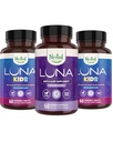 Nested Naturals Luna Kids Supplément sommeil (60 comprimés à croquer) et Luna Aide naturelle au sommeil (60 capsules véganes)