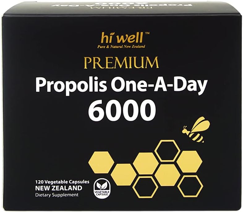 Hoi Well Premium Propolis One-A-Day 6000 Flavonoid 120mg 120Capsules