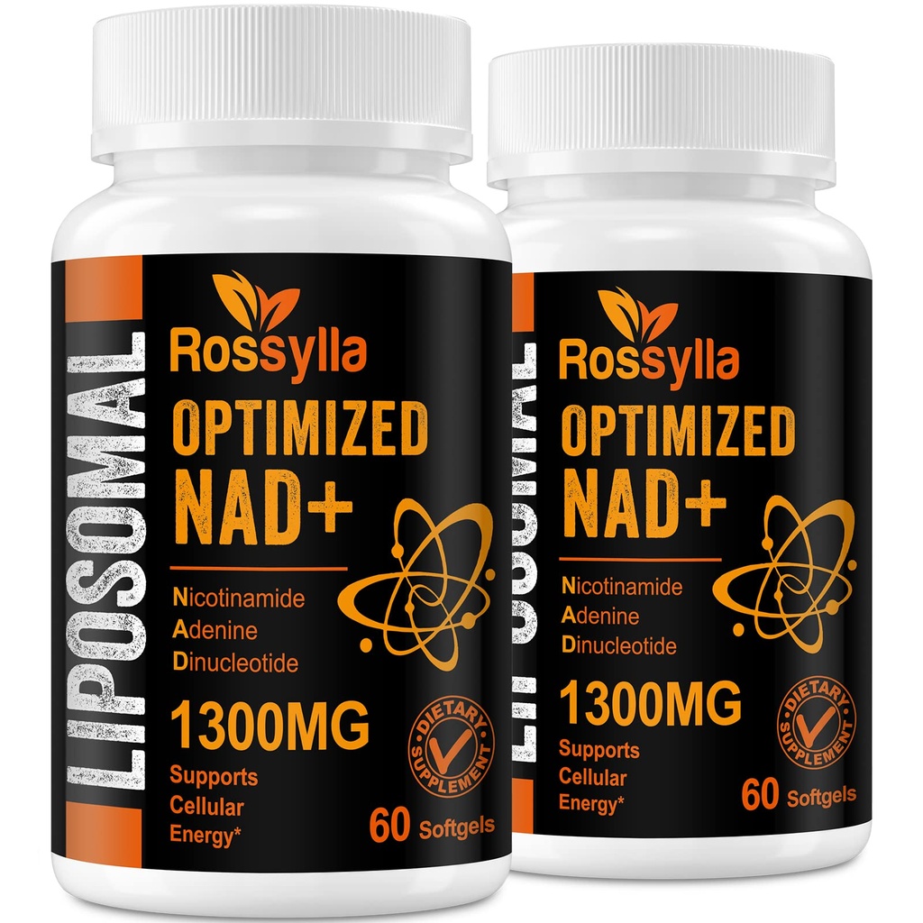 1300 MG Liposomal NAD+ Supplément de la plus haute absorption de NAD Supplémet pour stimuler NAD+ Accélération de la NAD+ Supplément pour le vieillissement Defese, énergie cellulaire, longévité