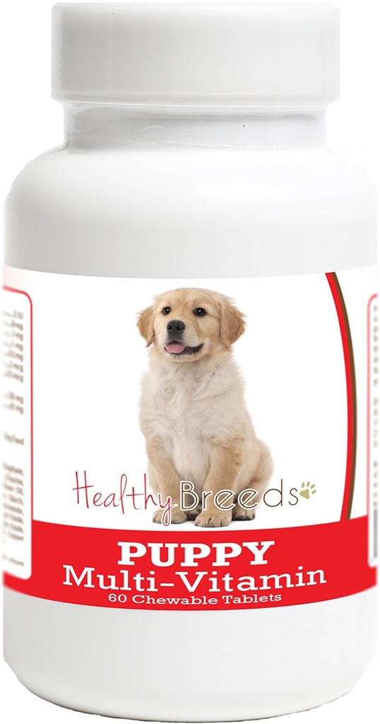 Gezond Ras Golden Retriever Puppy Honden Multivitamine Tablet 60 Tel.