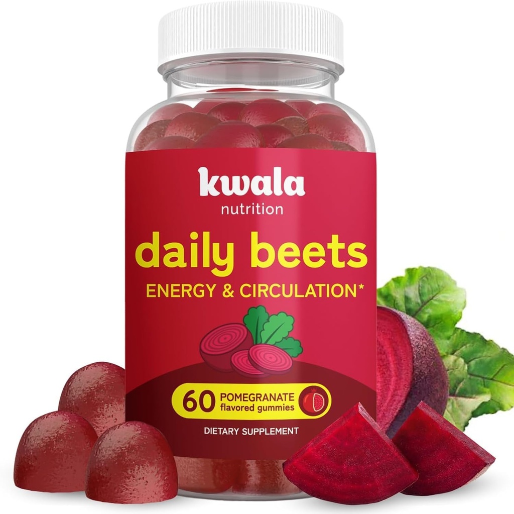 Beet Gummy's voor energie, Nitric Oxides & Heart Health Super Nitric Oxides Supplement met Grape Seed Extract 