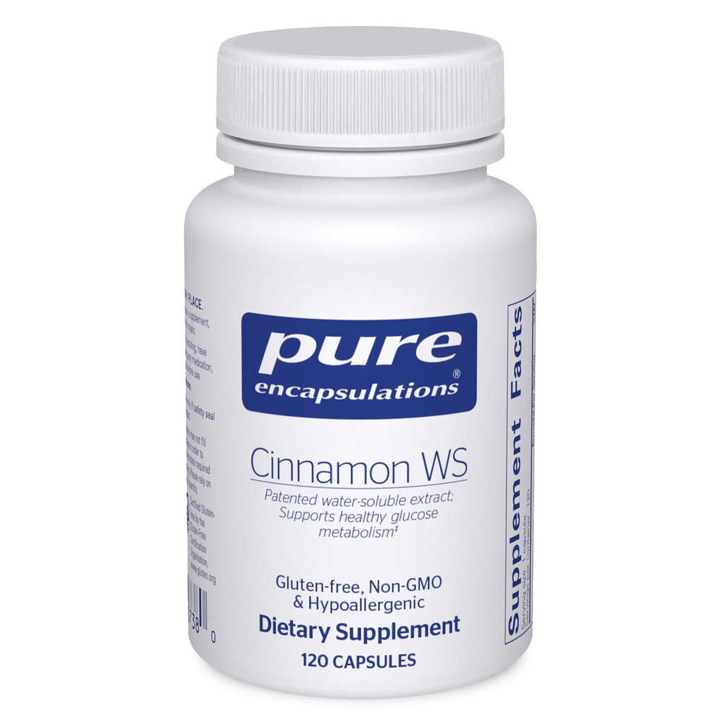 Encapsulations pures Cinnamon WS. Extrait breveté de solution d'eau pour un métabolisme sain des glucides.