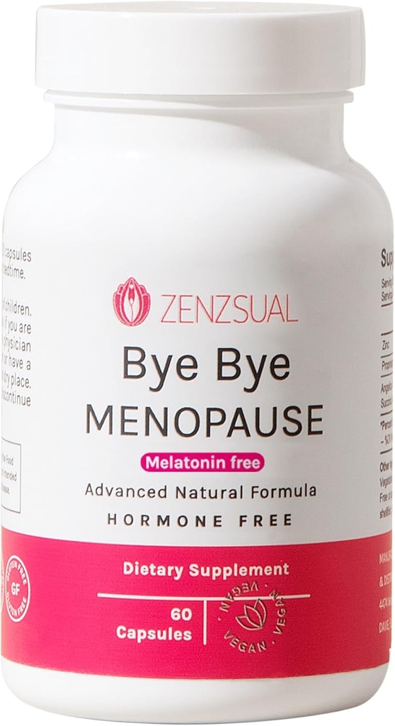 ZENZSUAL Bye Menopauze supplementen voor vrouwen 