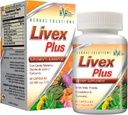 Kruidenoplossingen Livex Plus Natural Supplement voor lever clease. Helpt bij het verbeteren van een lever detox en spijsvertering gezondheid.