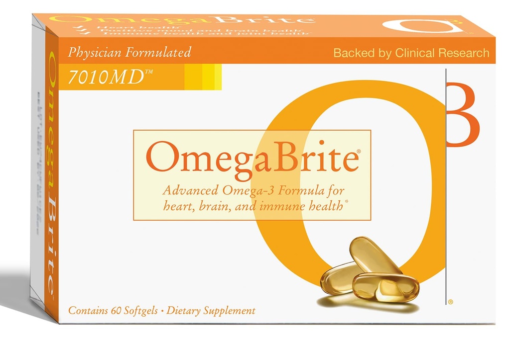 7010MD Formule Oméga-3 avancée, 92 % Oméga-3 avec 1140 mg d'EPA par portion, favorisant l'humeur positive, la santé cérébrale, la santé immunitaire, la santé cardiovasculaire et la santé articulaire- 60 Compte