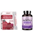 ZEBORA Probiotica-voor-Vrouwen 100 miljard-CFU's met Prebiotica, D-Mannose & Cranberry voor Digestieve, Immune, Vrouwelijke UT Health Support, Ultimate Probiotic Women's Care, Soy & Gluten Free, 45 Packets