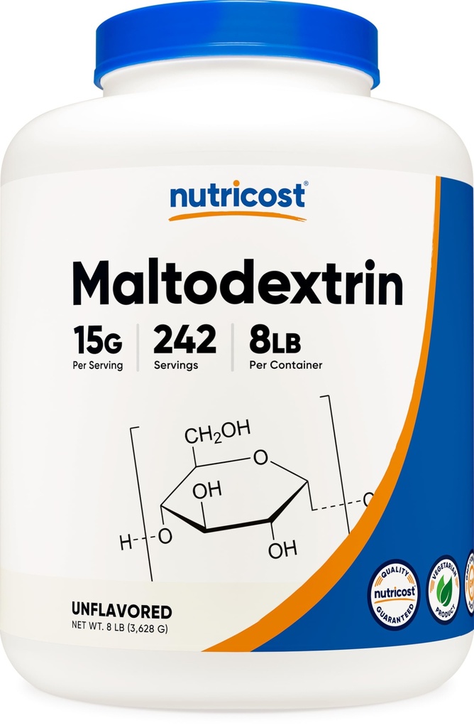 Nutricost Maltodextrine en poudre 8LBS - Sans gluten, sans OGM