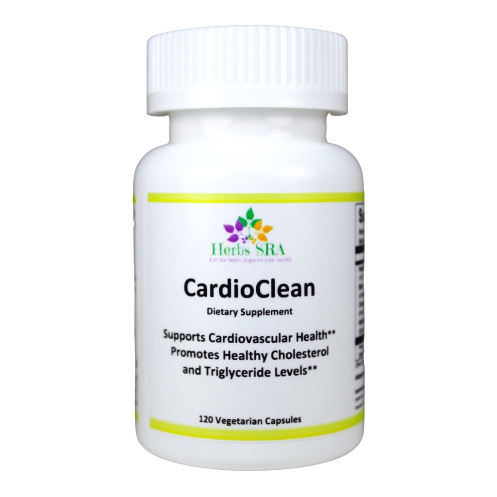 CARDIOCLEAN Advanced Cardiovasculair Health Supplement - Ondersteunt de hartfunctie, gezonde cholesterol en triglyceriden niveaus, verbetert de bloedstroom Circulatie