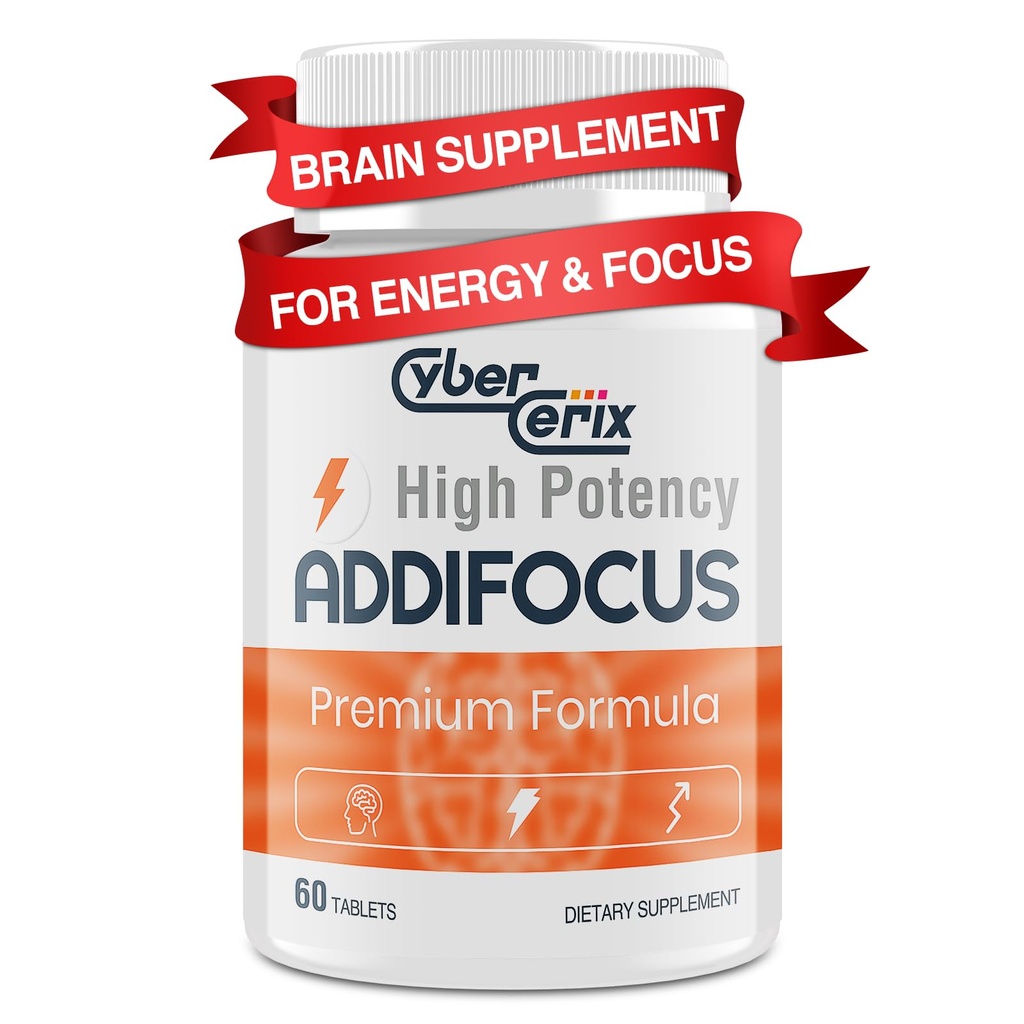 Supplément Cerveau 17-en-1 pour mémoire et focus - Supplément Cerveau Nootropique pour concentration, clarté, énergie et focus - Mélange de caféine naturelle avec vitamines, acides aminés et extraits de plantes - 60 comprimés