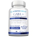 Goedgekeurde Wetenschap GABA+ - Bevorderen van kalmte, verbeteren van slaap, Boost Mood - GABA, L-Theanine, L-Arginine, Vitamine B6, BioPerine - Hoge Absorptie - 60 Capsules - Veganistisch