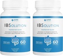 IBSolution - Digestive Health Supplement, Gas, Bloating, Diarree, Constipatie Relief, Abdominal Pain, Met Psyllium, Promoot Regularity, Ondersteunt Gut Health, Made in USA - 60 Vegan Capsules, 2-Pack